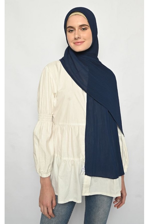 Pasmina Plisket Cerutti Navy